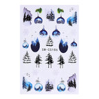Festive Christmas Holiday Nail Art Decals