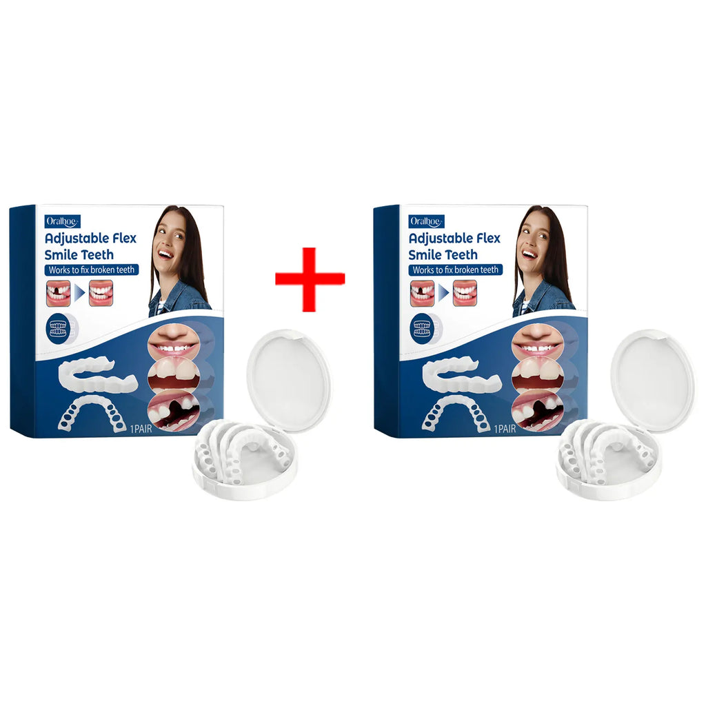 Adjustable Snap-On Cosmetic Dentures for Instant Perfect Smile