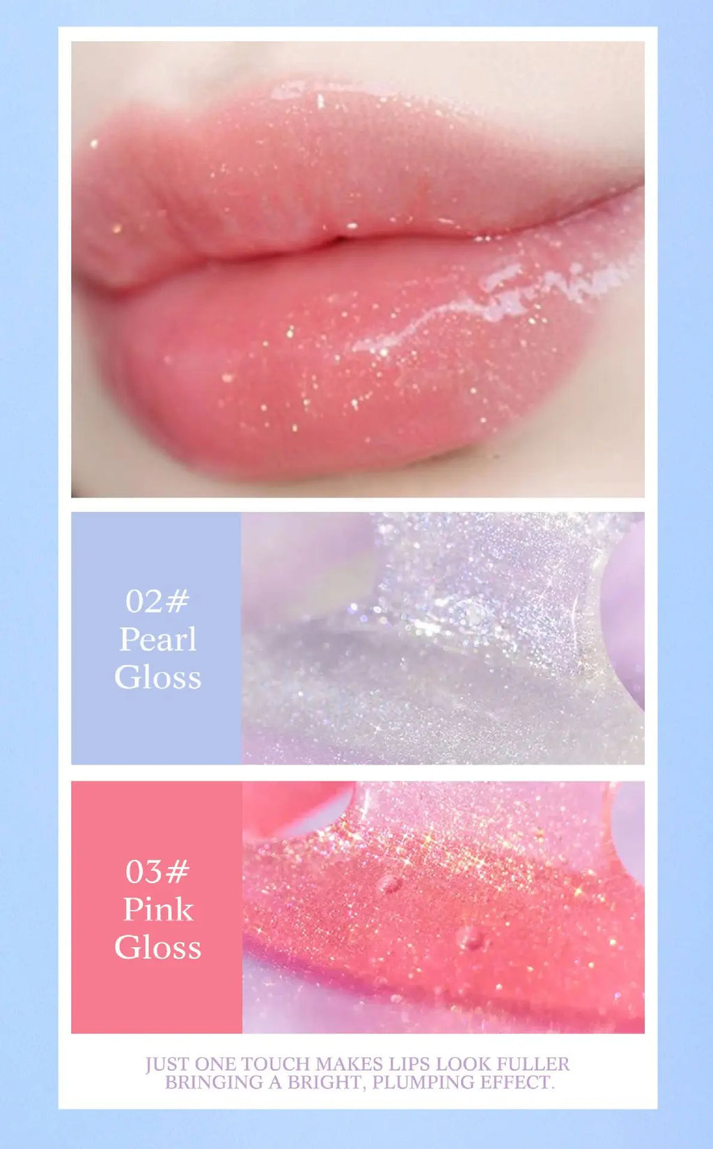 High-Shine Moisturizing Glitter Lip Gloss
