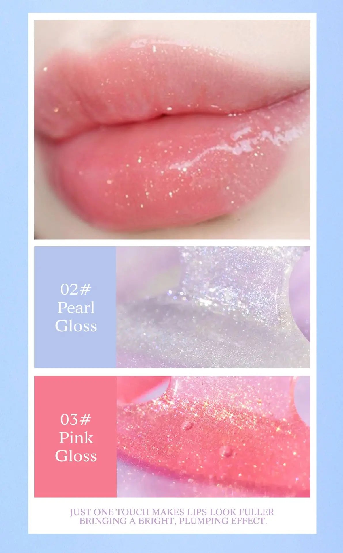 High-Shine Moisturizing Glitter Lip Gloss