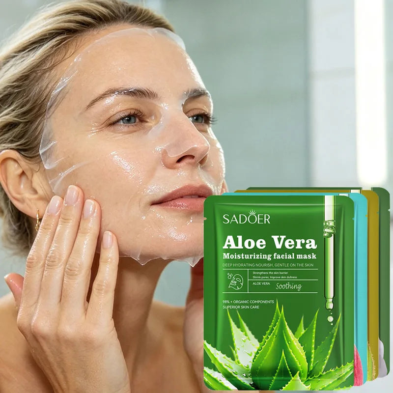 Hydrating Aloe Vera Facial Sheet Masks - 1