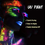 Neon UV Glow Face and Body Paint for Parties and Festivals