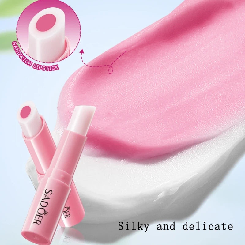 Color-Changing Peach Moisturizing Lip Balm