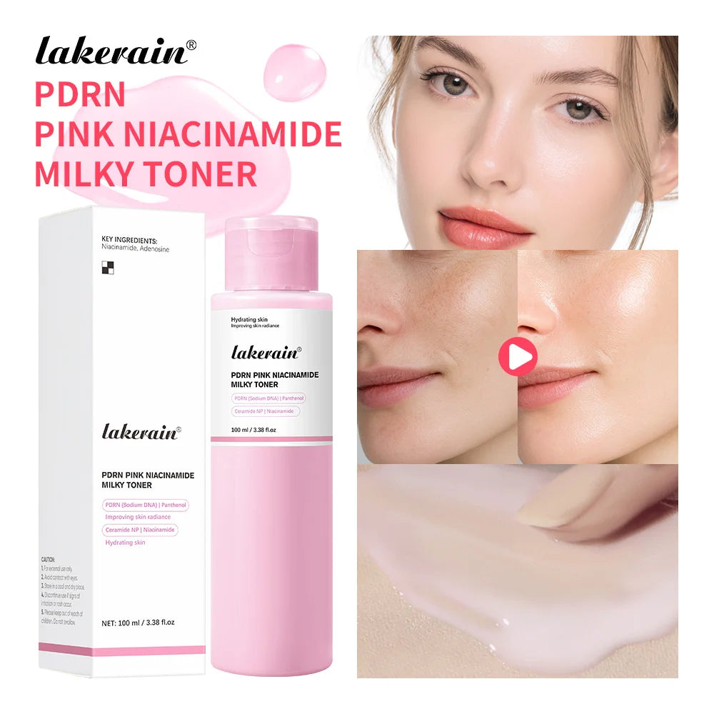 PDRN Niacinamide Milky Facial Toner for Glowing Hydrated Skin