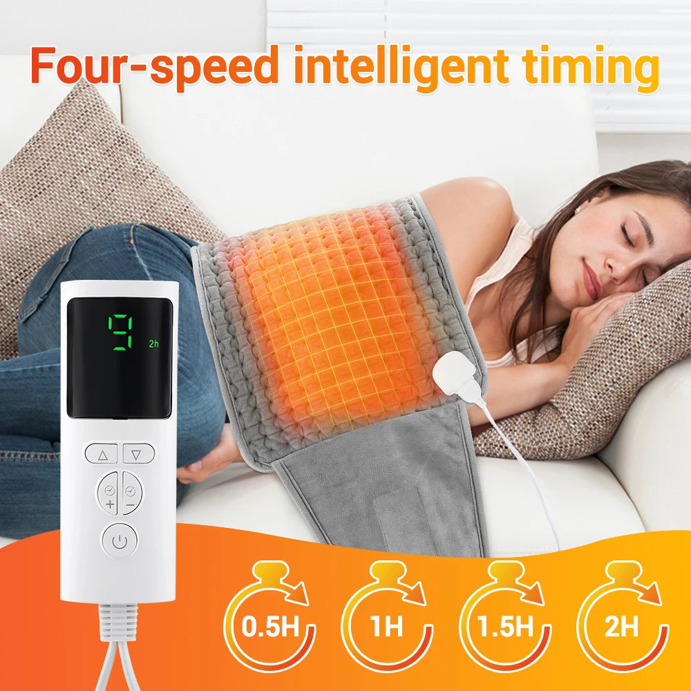 Electric Heated Waist Belt for Back and Abdominal Pain Relief