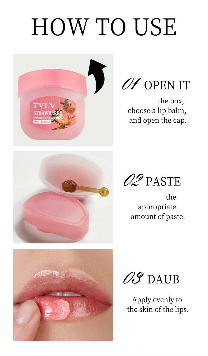 Hydrating Fruit Extract Lip Balm Set for Soft Smooth Lips - 18