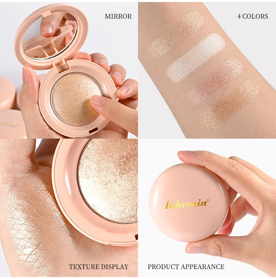 Silken Touch Shimmer Highlighter Powder for Radiant Glass Skin
