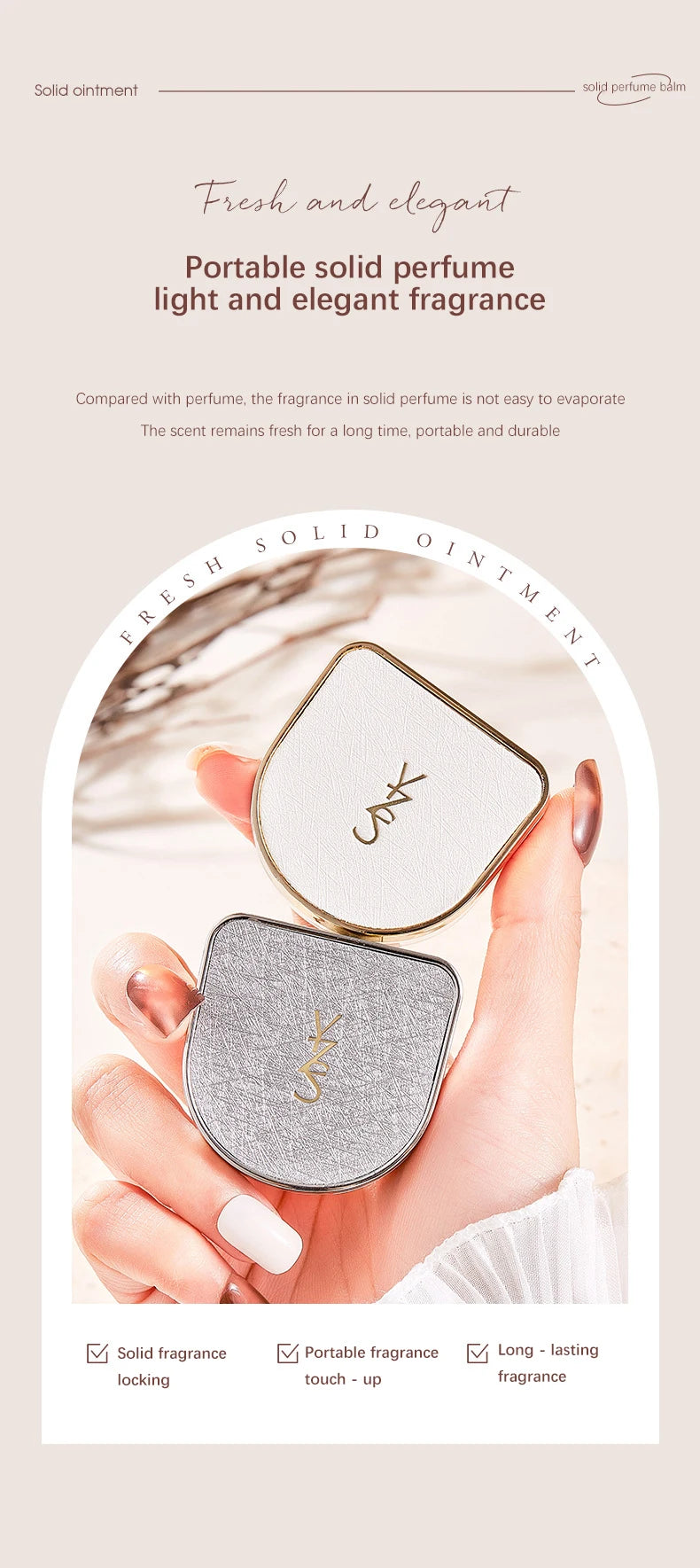 Long-Lasting Portable Solid Perfume Balm