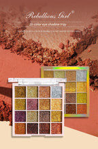 16-Color Glitter Sequin Eyeshadow Palette for Shimmer Makeup