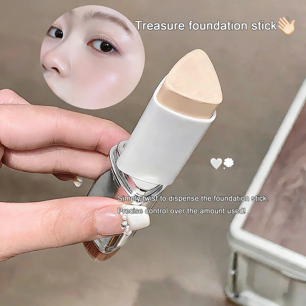 Dual-Ended Foundation Stick with Built-in Blending Brush