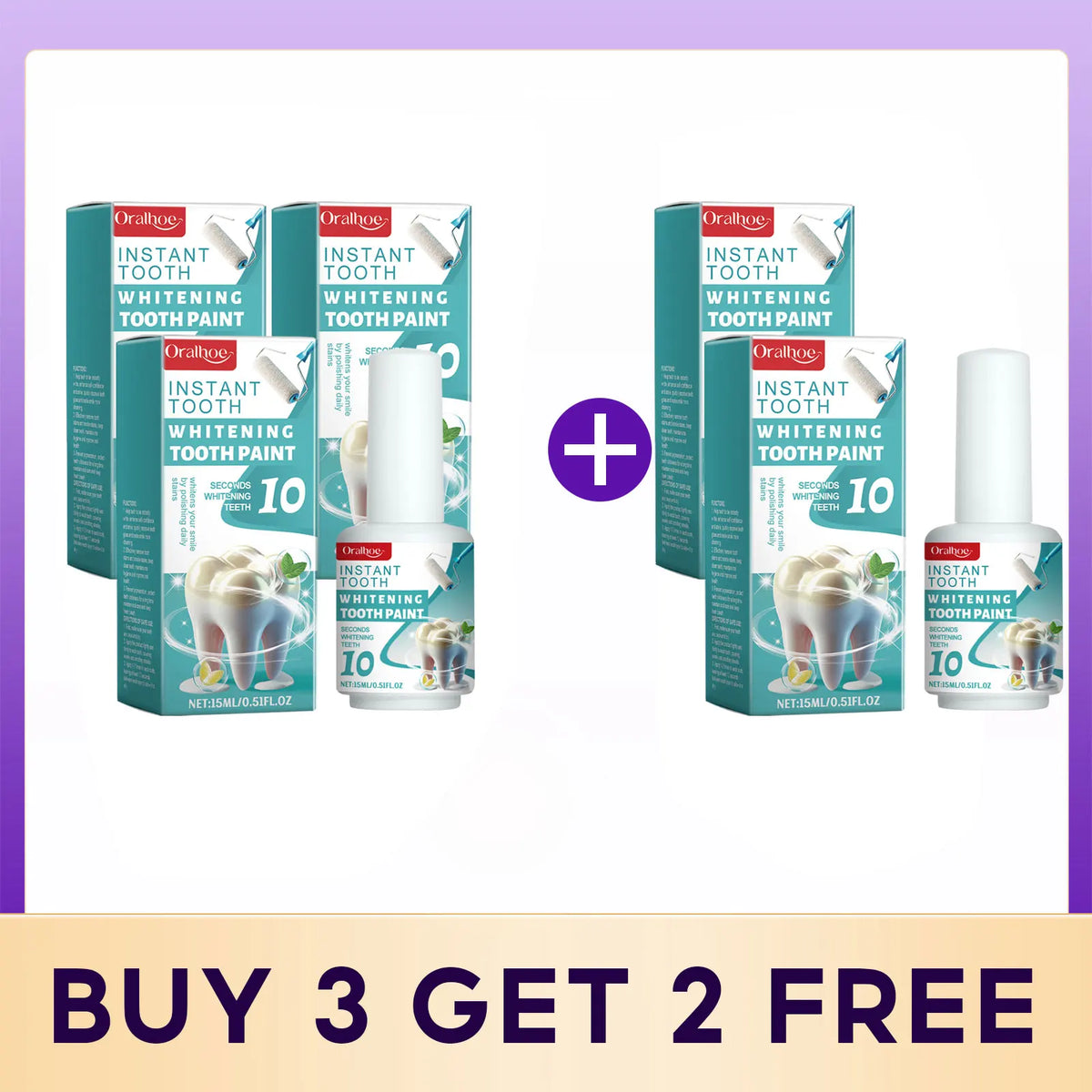 Instant Teeth Whitening Enamel Paint