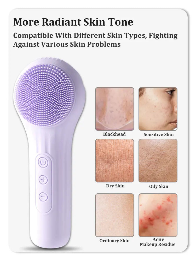 Sonic Electric Facial Cleansing and Exfoliating Brush