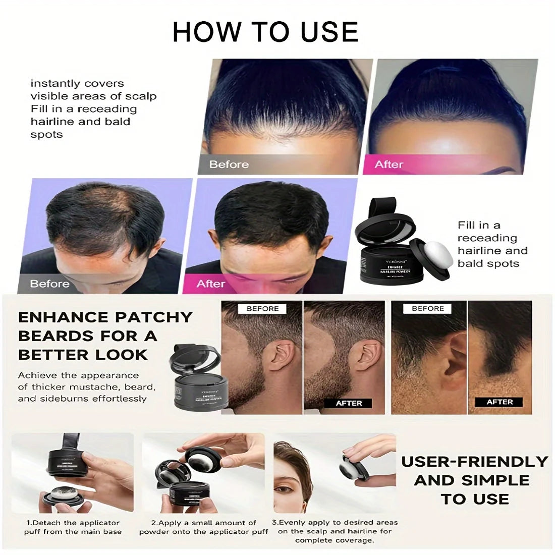 Hairline and Eyebrow Defining Powder Set