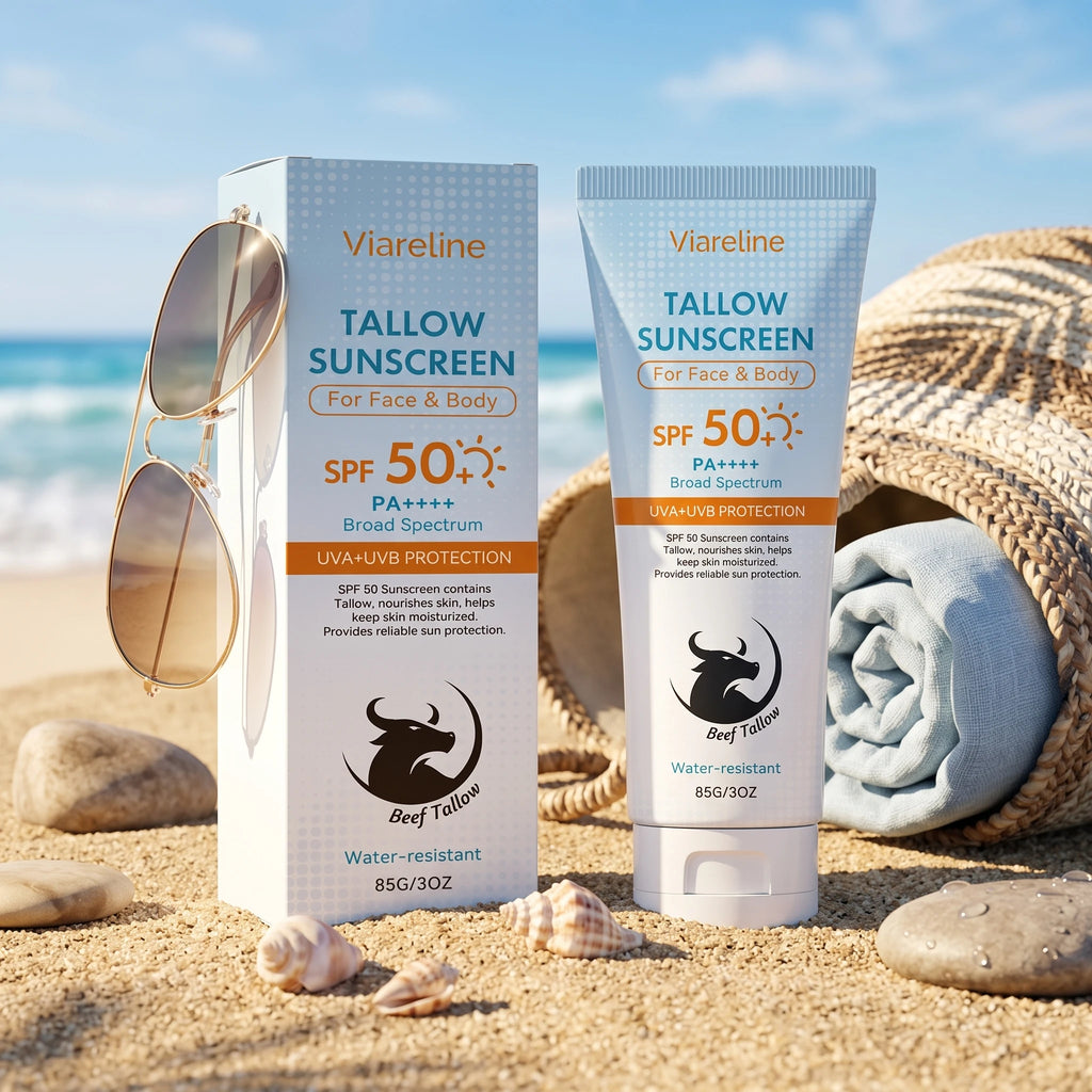 SPF 50 Nourishing Tallow Sunscreen for Face and Body