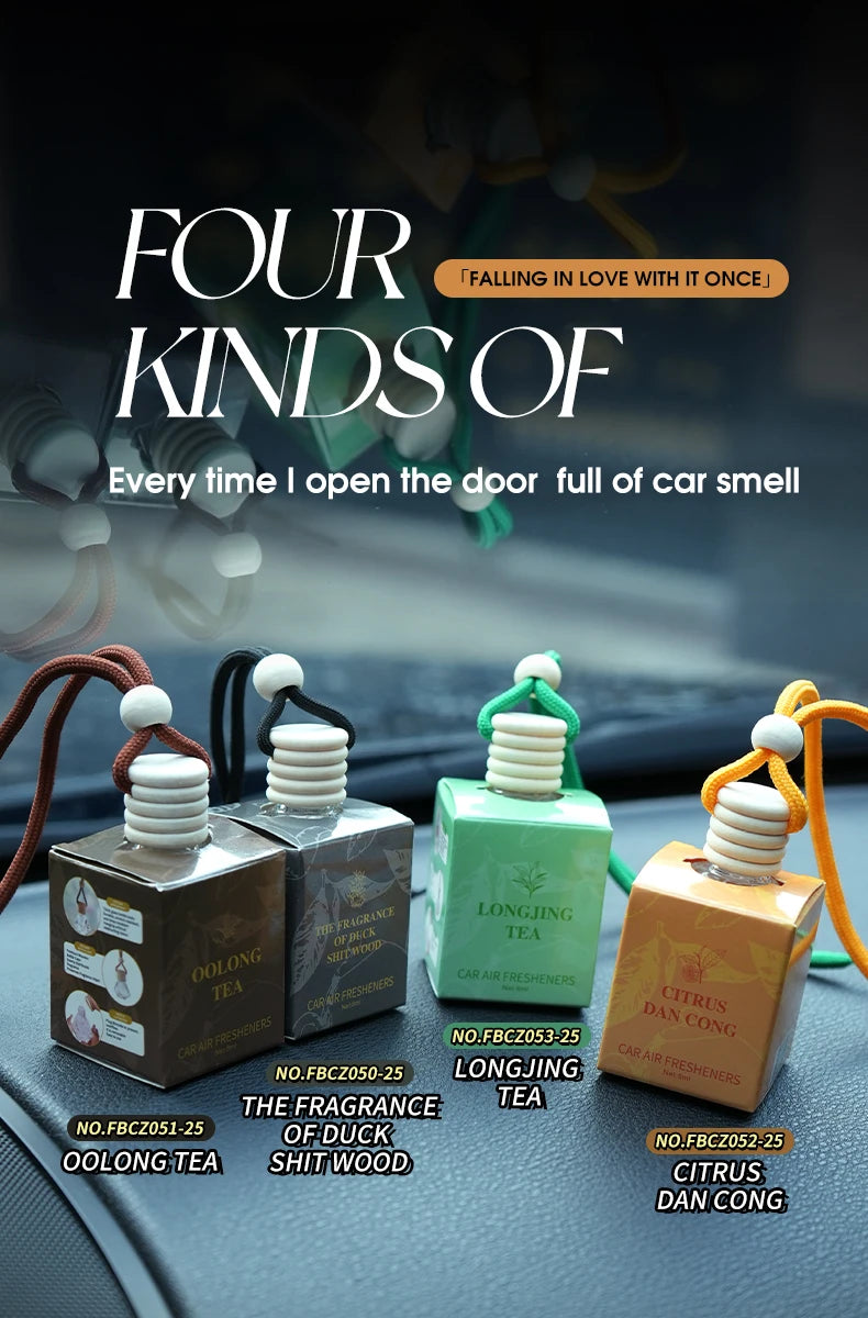 Tea Scented Hanging Car Air Freshener Set - 9