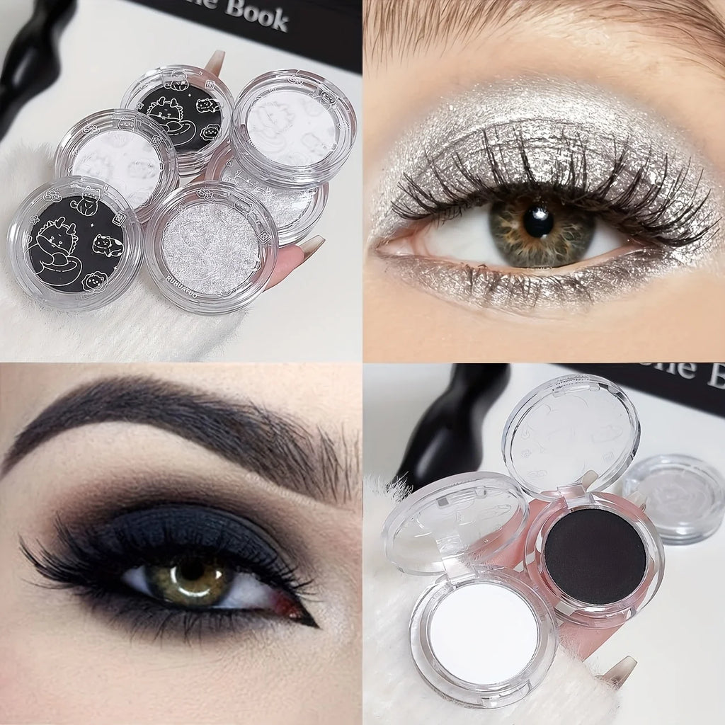 Monochrome Shimmer Eyeshadow for Radiant Eye Makeup
