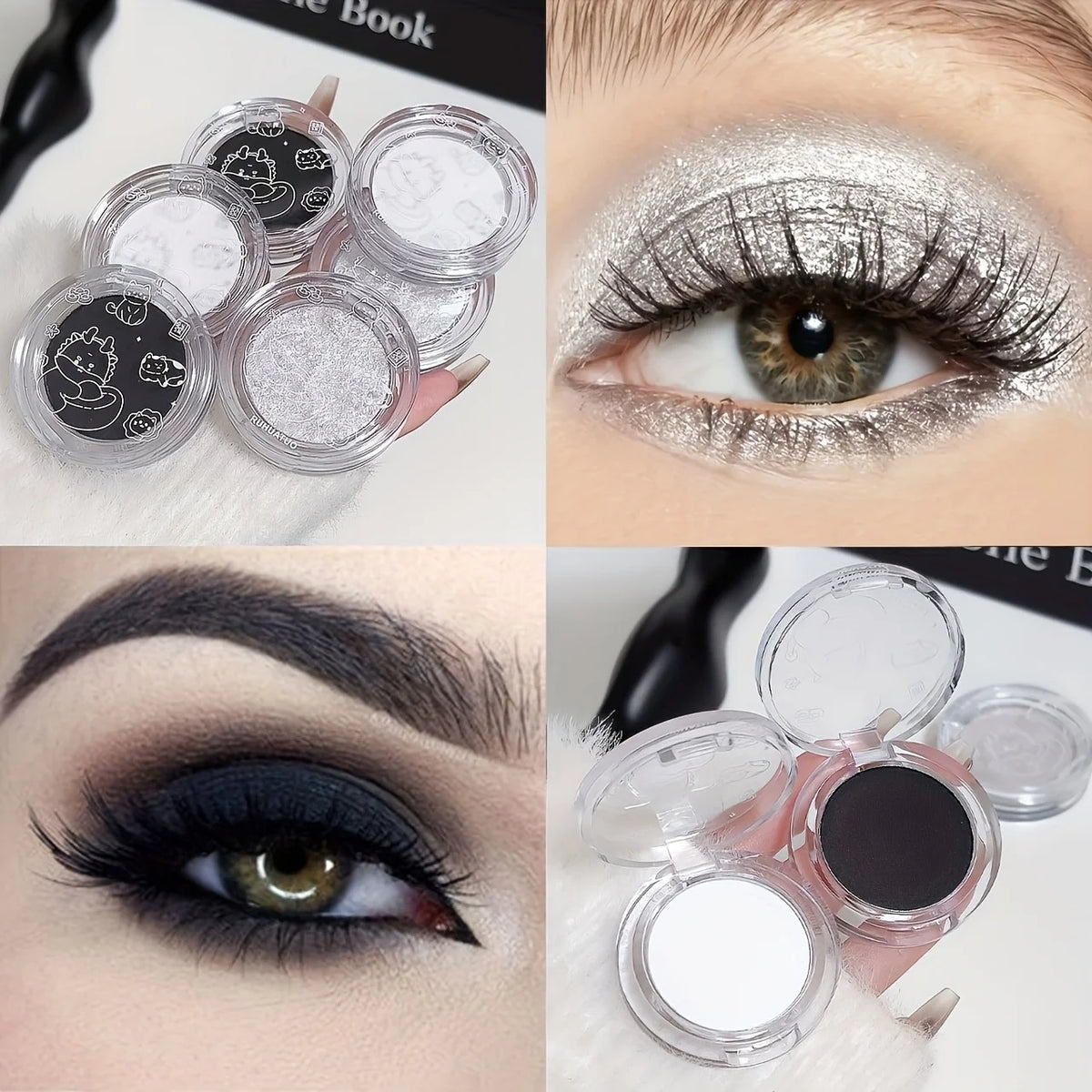 Monochrome Shimmer Eyeshadow for Radiant Eye Makeup