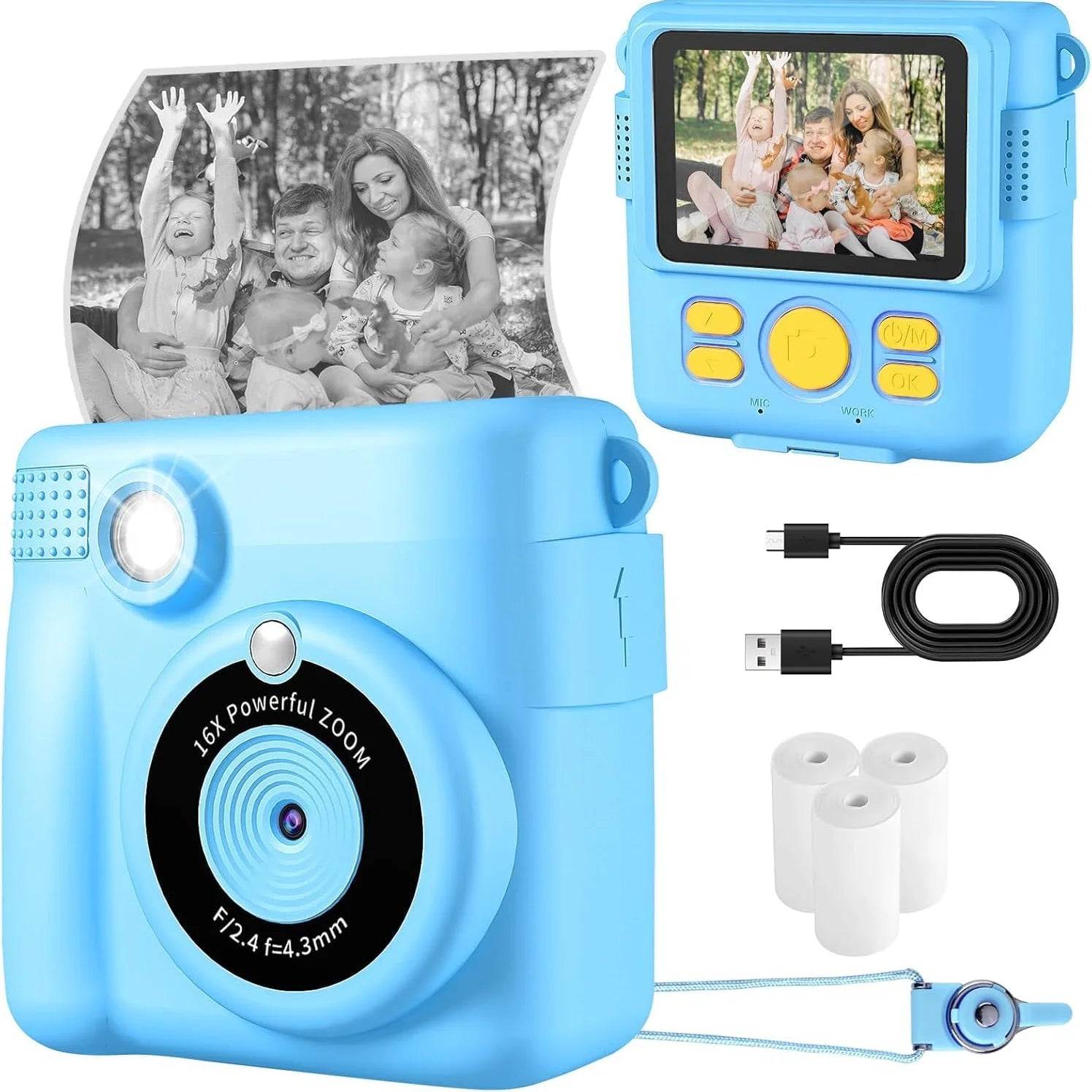Instant Print Camera for Kids - 1