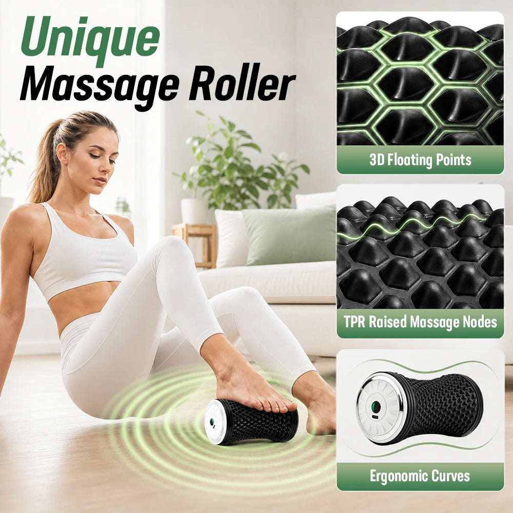 Electric Vibrating Muscle Recovery Massage Roller