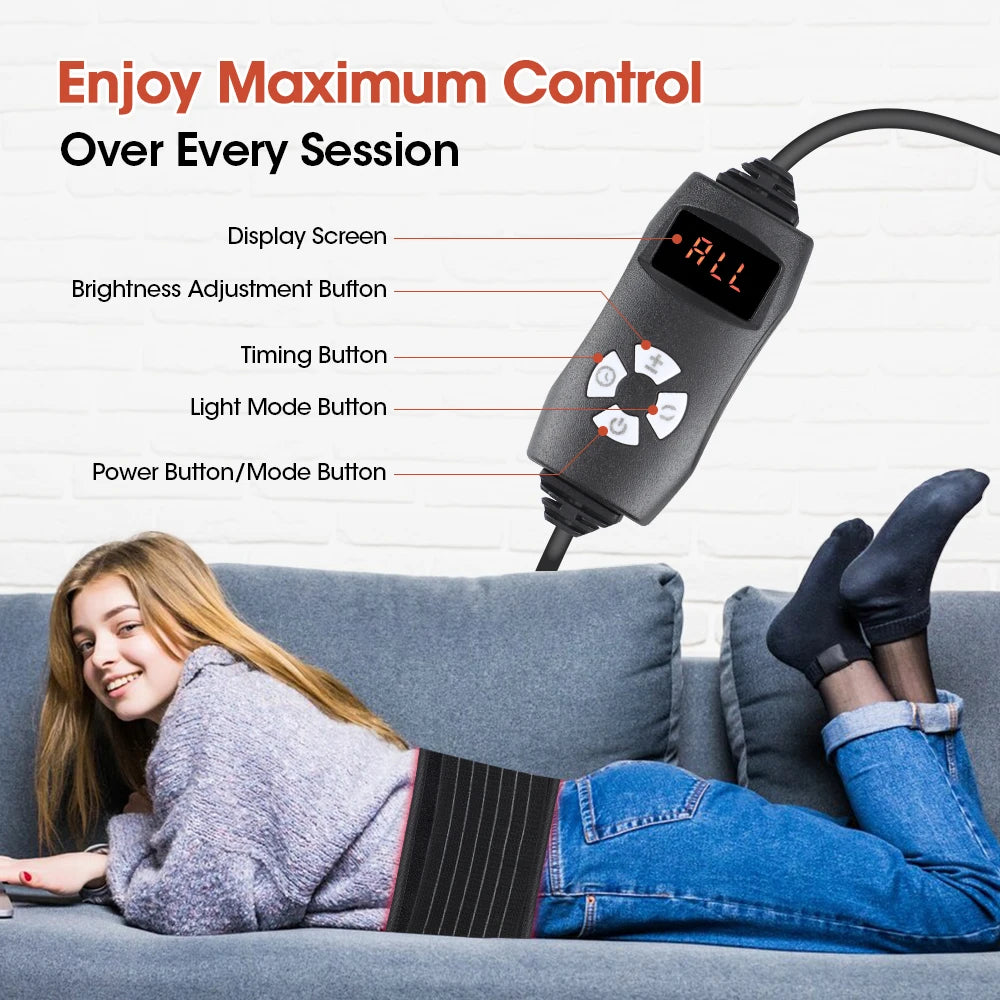 Red Light Therapy Belt for Pain Relief and Muscle Recovery
