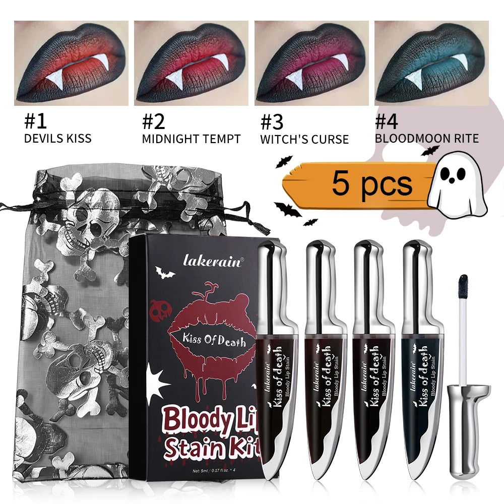 Bloody Matte Liquid Lip Stain for Halloween and Gothic Makeup - 1