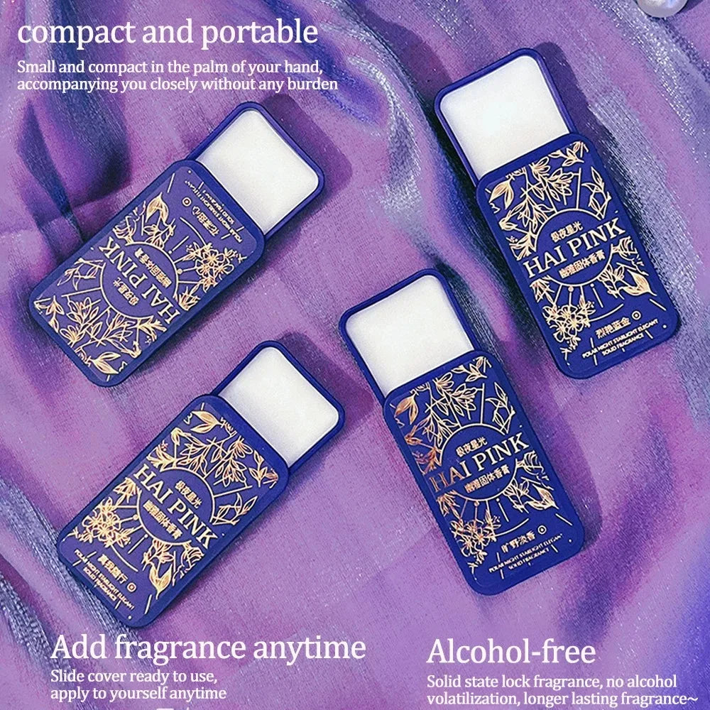 4-Piece Portable Solid Perfume Fragrance Gift Set