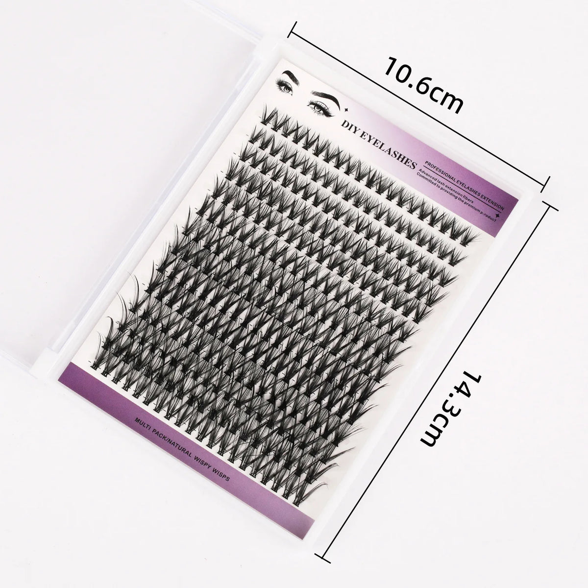 DIY Cluster Eyelash Extension Kit for Natural Wispy Look