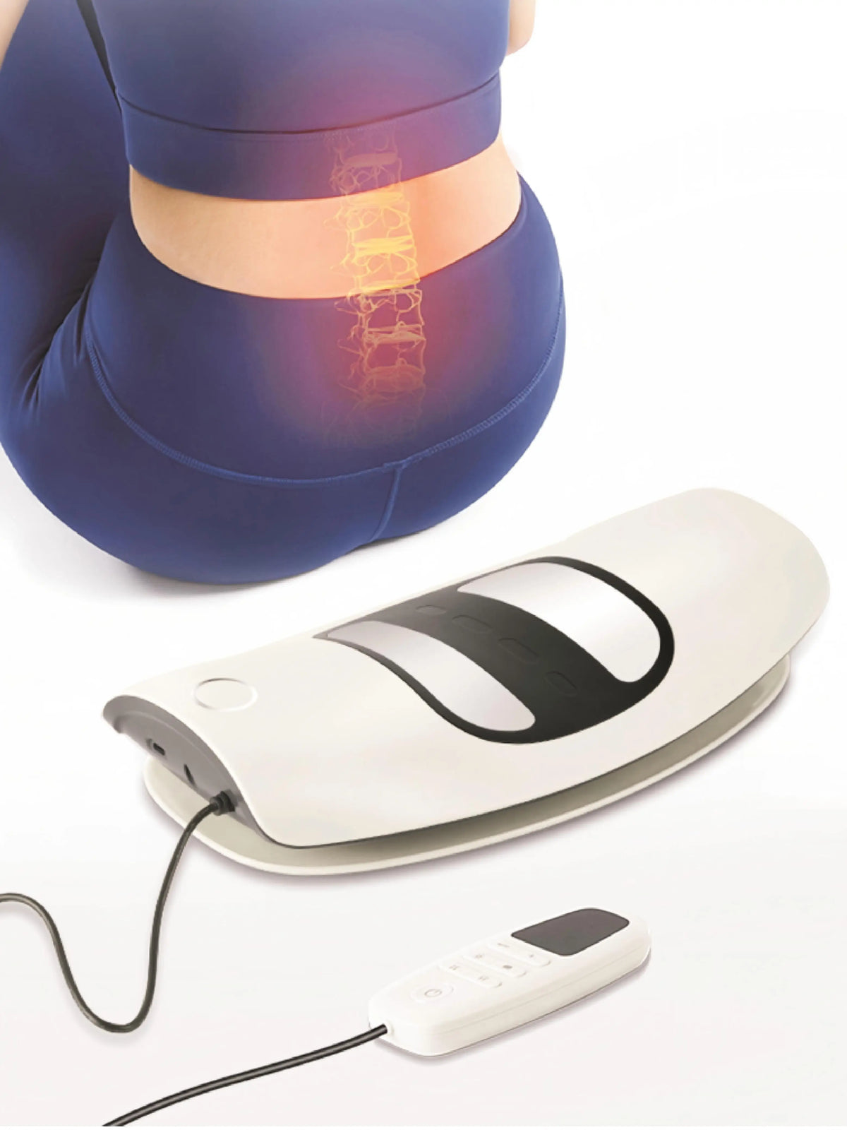Electric Lumbar Traction Massage Device for Back Pain Relief