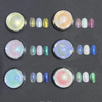 Aurora Holographic Chrome Nail Powder Pigment Set