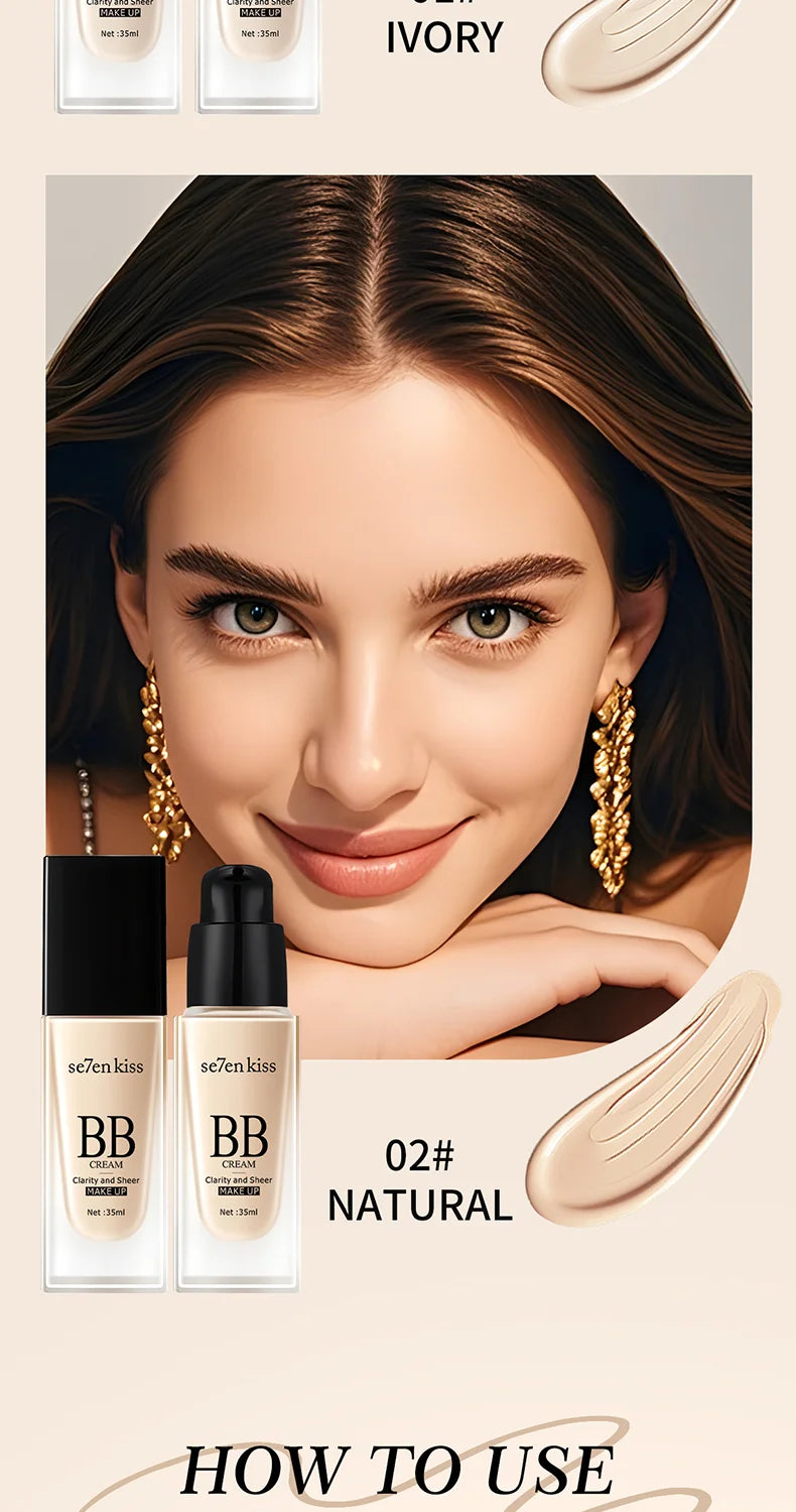 Long-Lasting Waterproof BB Cream Foundation
