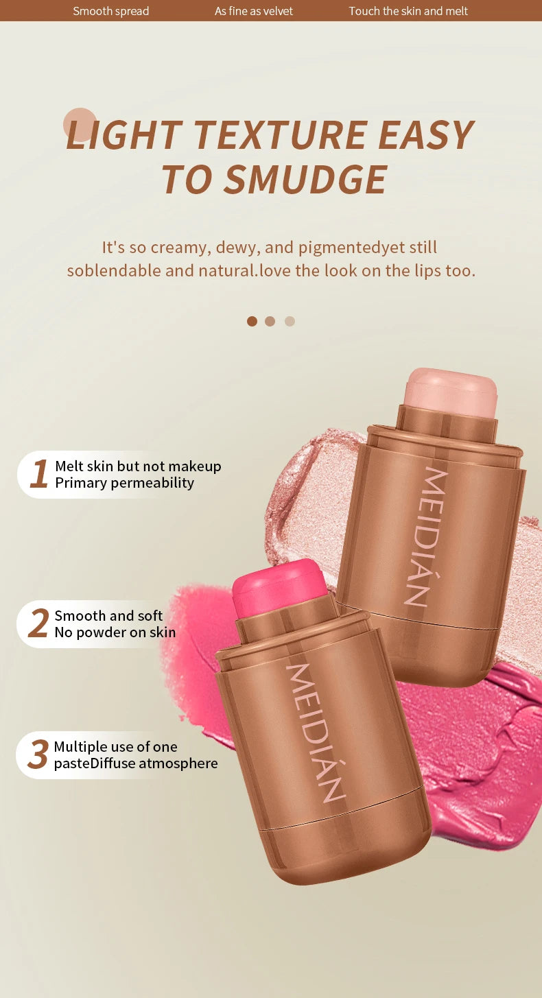 3-in-1 Hydrating Makeup Stick for Lips and Cheeks - 12