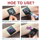 DIY Temporary Tattoo Gel Kit for Body Art