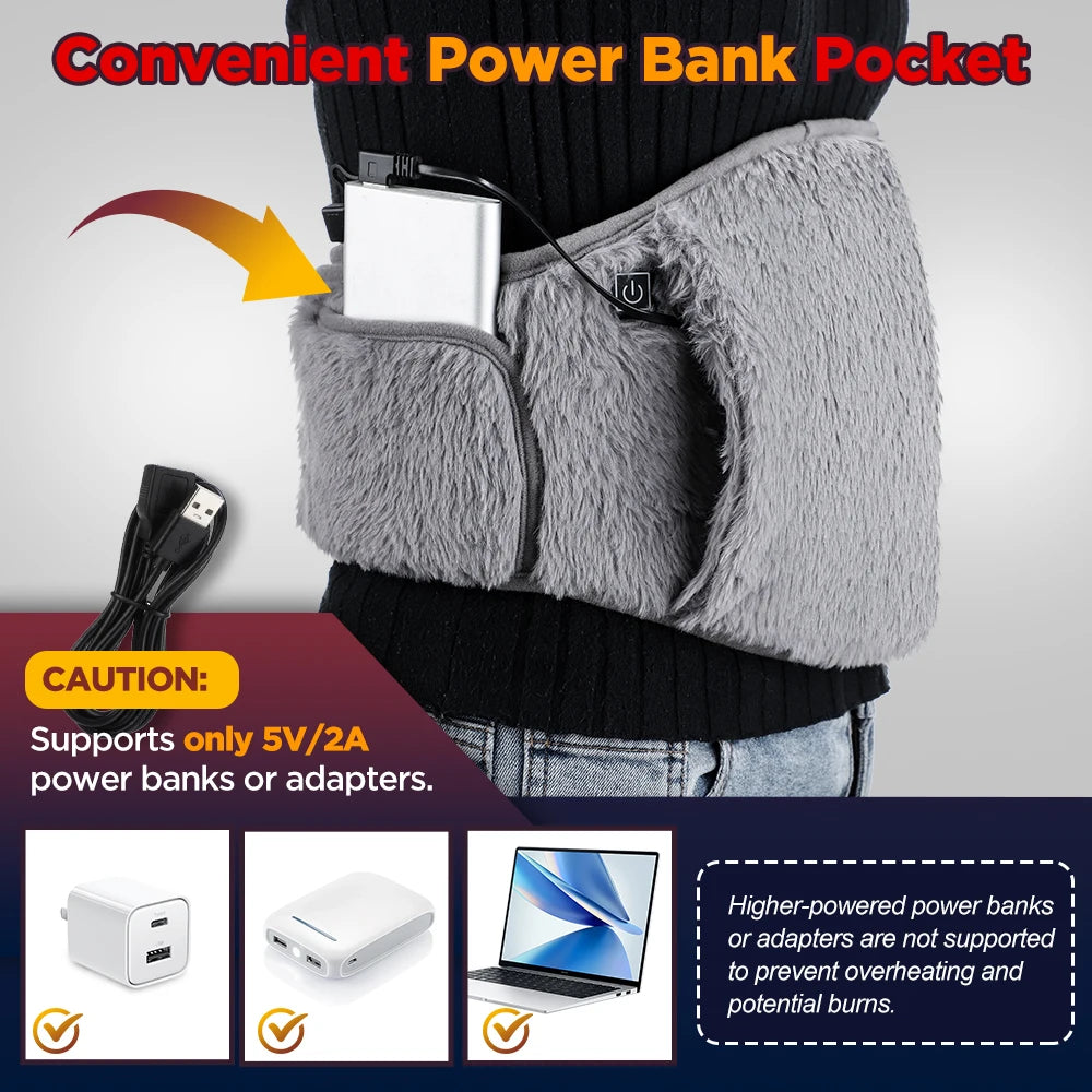 Electric Heating Waist Belt and Hand Warmer for Pain Relief - 22