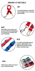 Adjustable Safety Seat Belt for Dogs and Cats