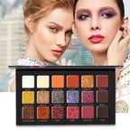 18-Color Professional Eyeshadow Palette for Versatile Makeup Looks
