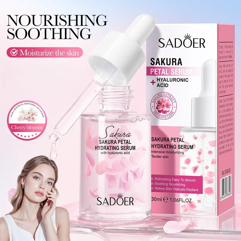 Hydrating Sakura Petal Face Serum for Radiant Skin - 2