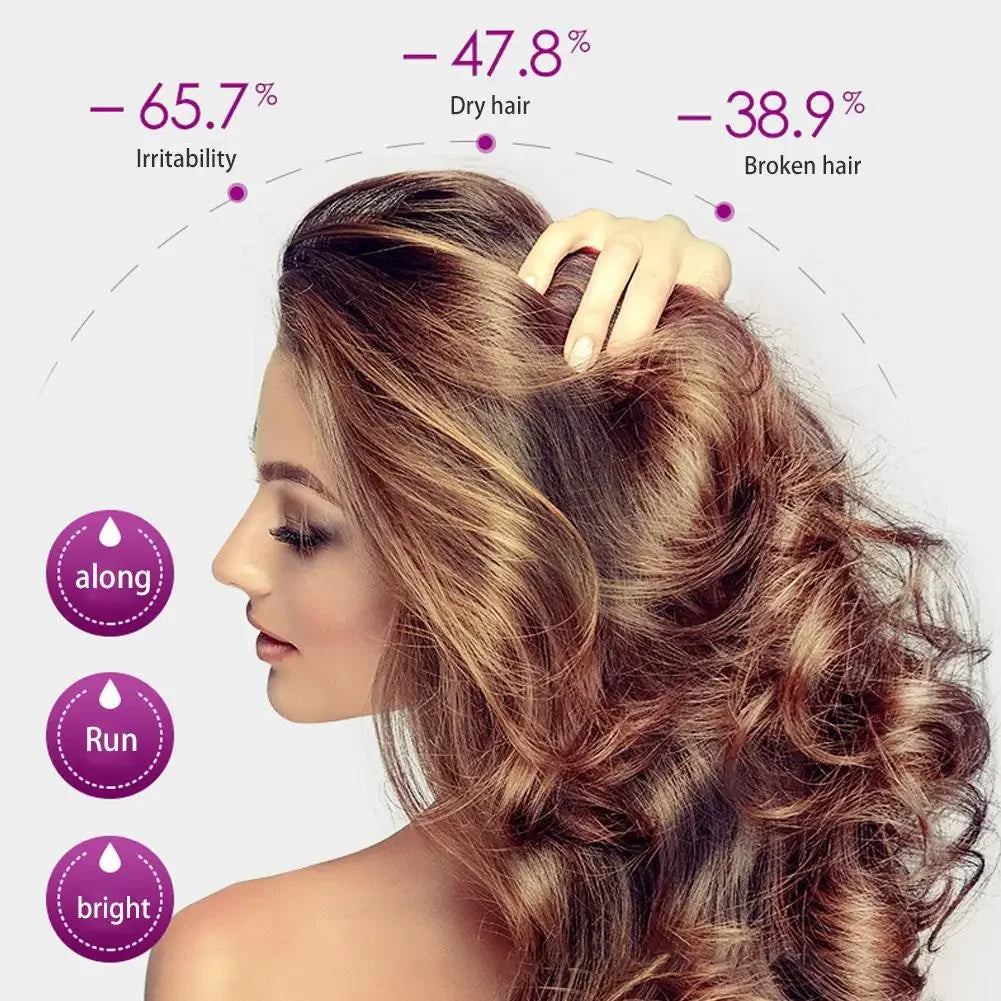 Rose Essential Oil Hair Repair Capsules for Dry Frizzy Hair