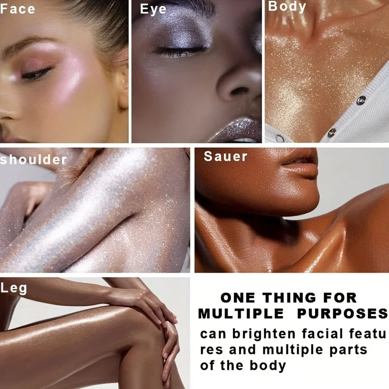 8-Color Shimmer Highlighter and Eyeshadow Palette