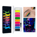10-Color Neon UV Glow Face and Body Paint Kit