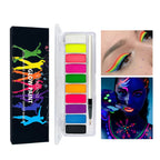 10-Color Neon UV Glow Face and Body Paint Kit