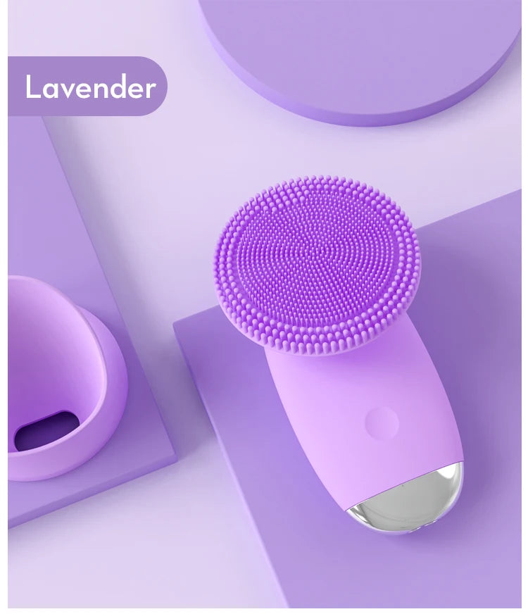 Electric Sonic Facial Cleansing Brush for Radiant Skin