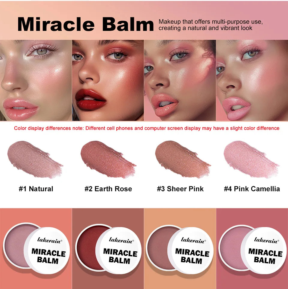 Multi-Purpose Cream Blush and Tint for Face and Lips - 8