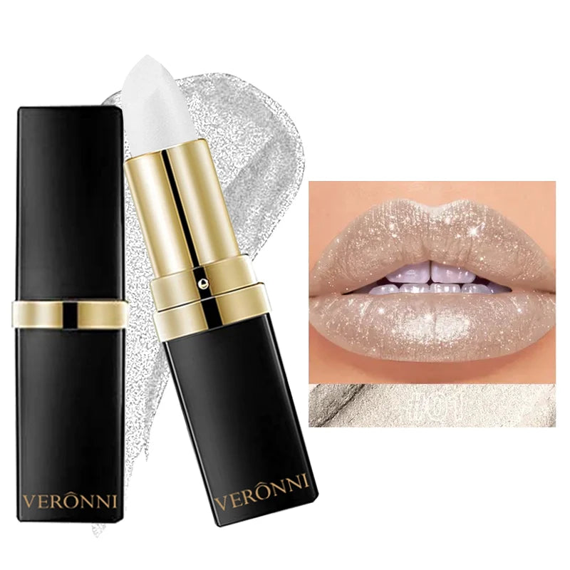 Shimmer Diamond Pearl Lip Gloss for Long-Lasting Shiny Lips - 15