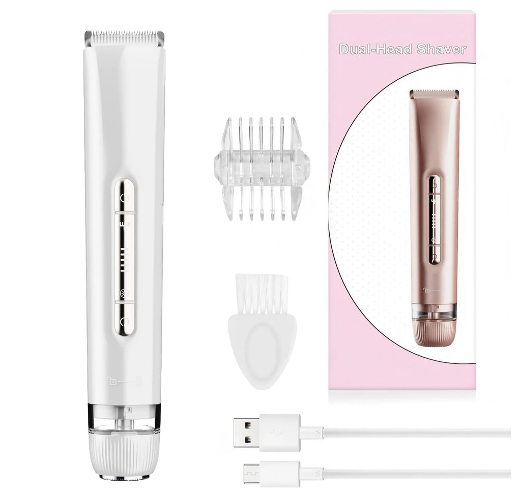 Pain-Free Waterproof 2-in-1 Electric Bikini and Body Trimmer