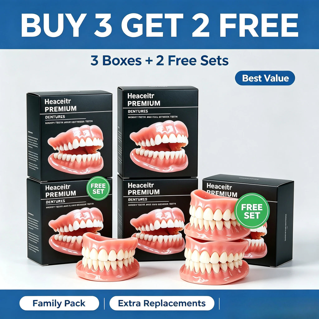 Custom Fit Silicone Cosmetic Dentures