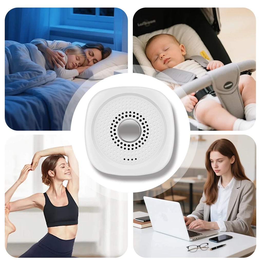 Portable White Noise Sound Machine for Sleep and Travel