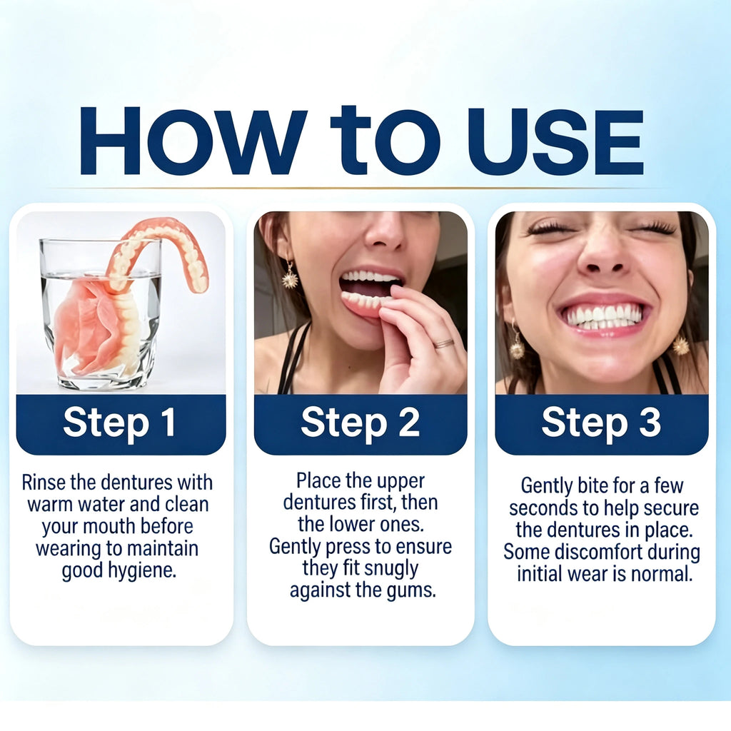 Comfort Fit Cosmetic Denture Set