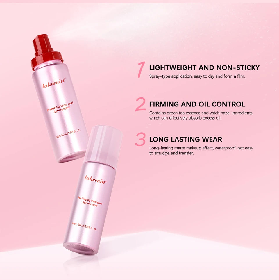 Long-Lasting Matte Finish Makeup Setting Spray
