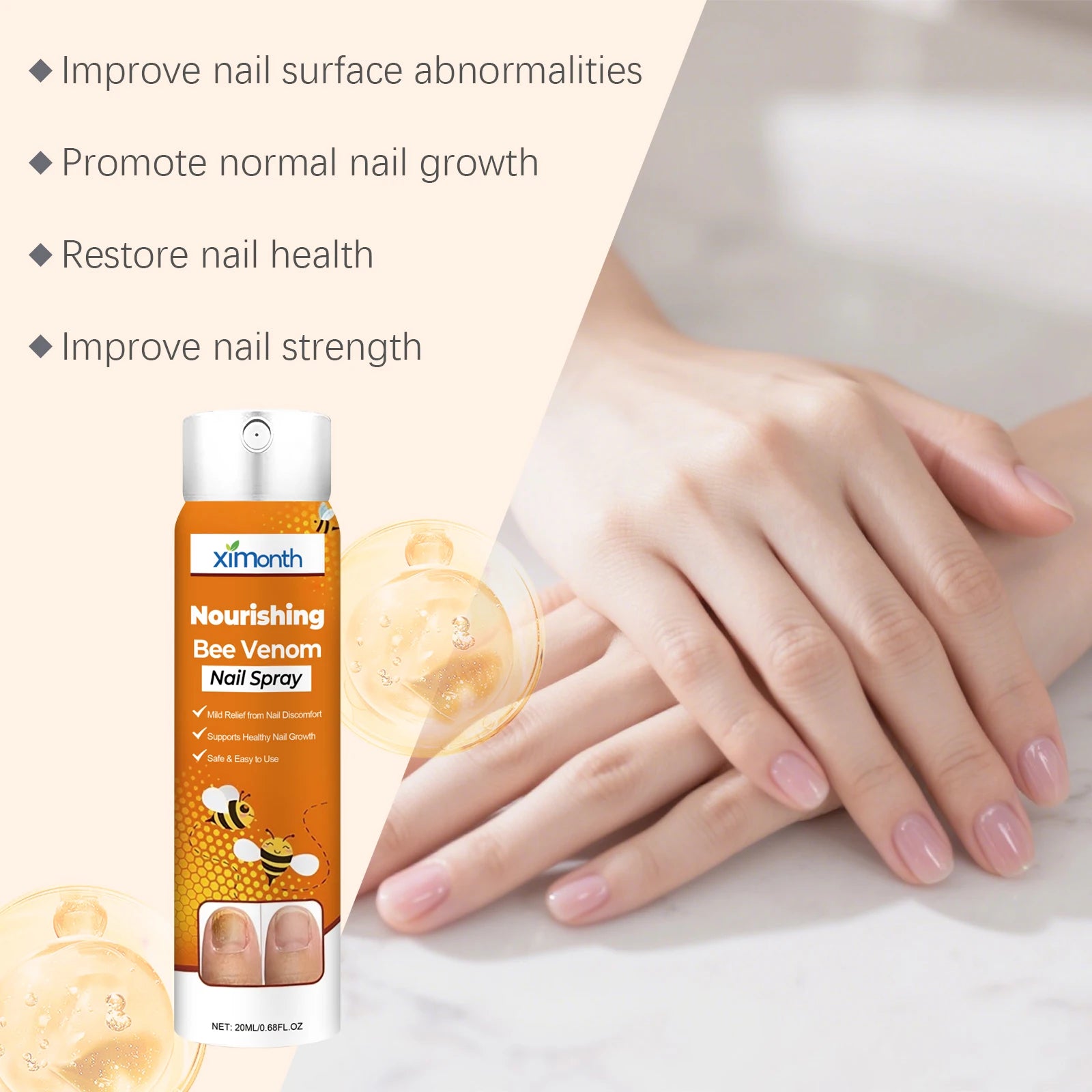 Bee Venom Nourishing Spray for Brittle and Discolored Nails - 11