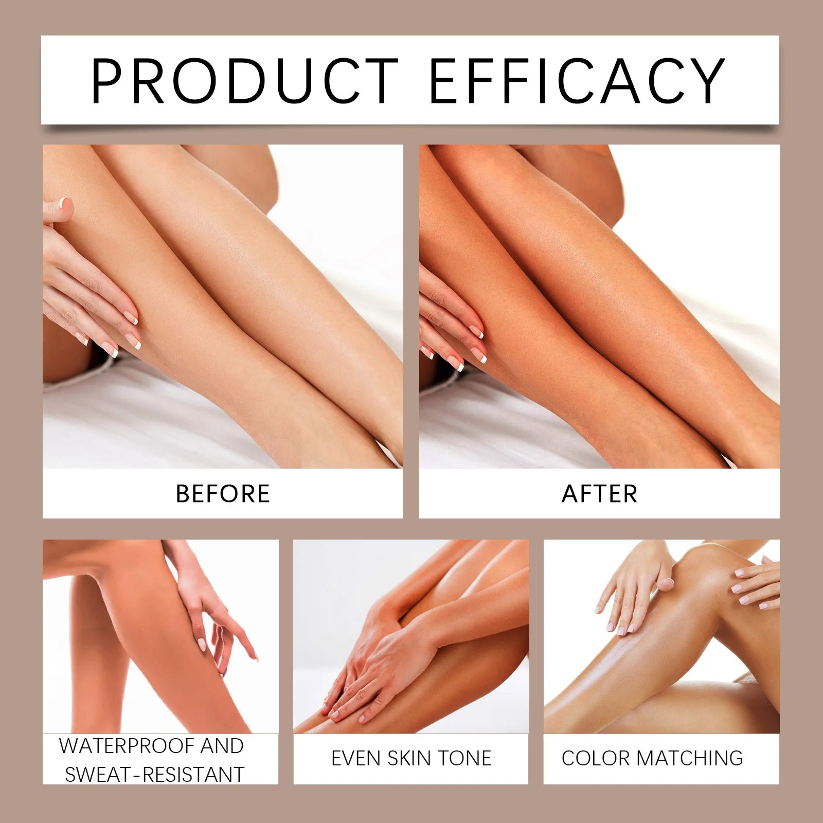 Waterproof Leg Makeup and Concealer Cream - 11